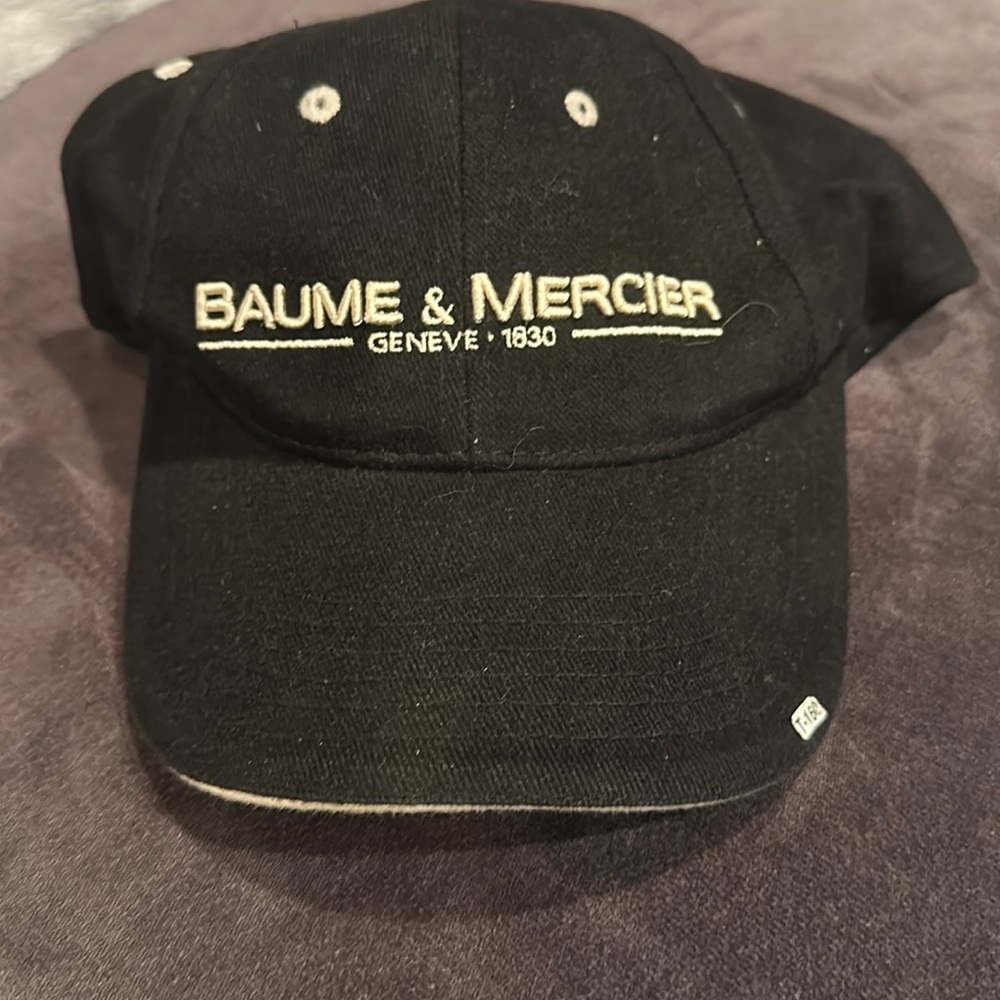 New original Baume&Mercier Watch Co Cap Adjustable Black with white letteri…